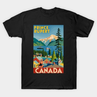 A Vintage Travel Art of Prince Rupert - Canada T-Shirt